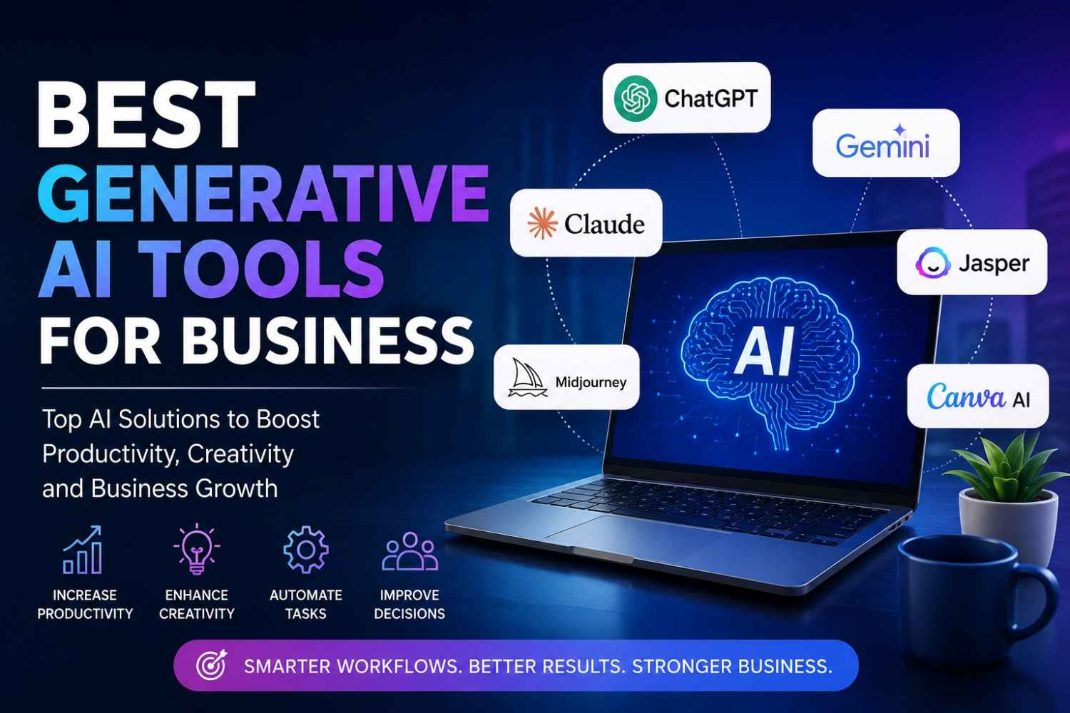 Best Generative AI Tools for Business: Top AI Solutions to Grow Your Company